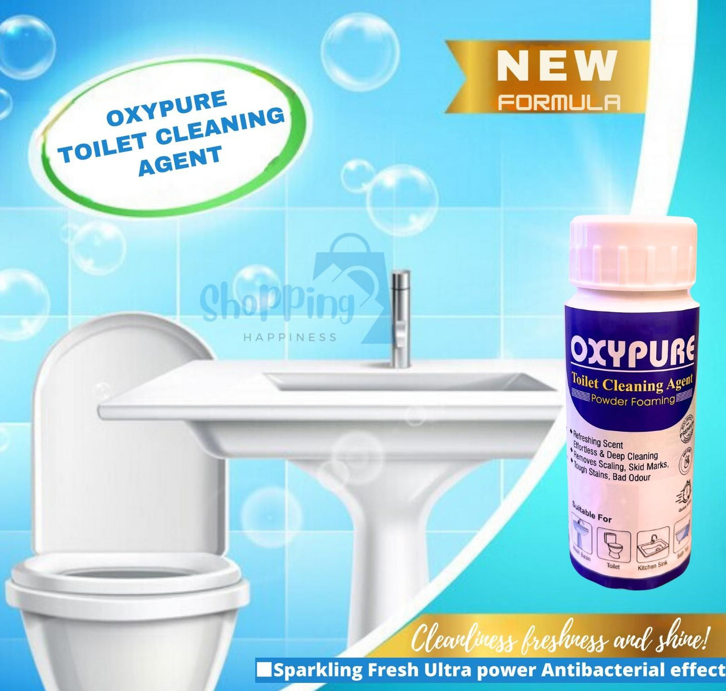 OxyPure Toilet Cleaning Agent Buy 1 Get 1 Free