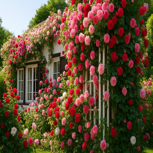 🌹 Elegant Climbing Rose Flower Seeds- 9 Rare and Breathtaking Colors Seeds